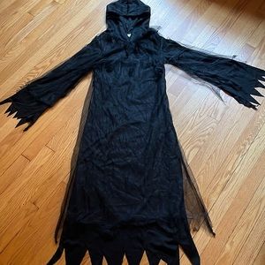 Black Cloak Costume With Hood
